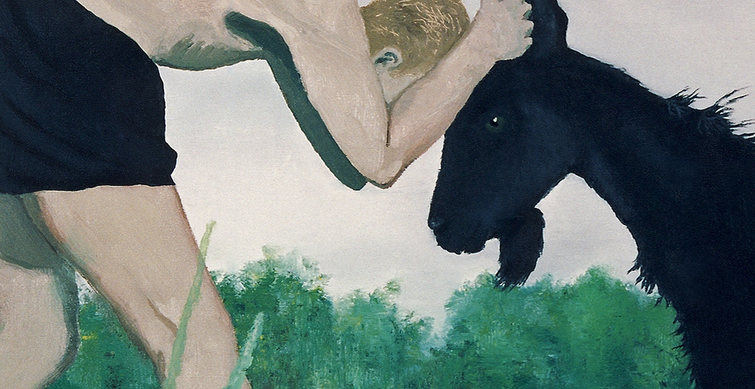 Knabe und Bock (Detail)