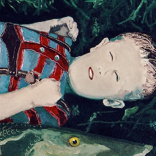 Man-child and pike (Detail)