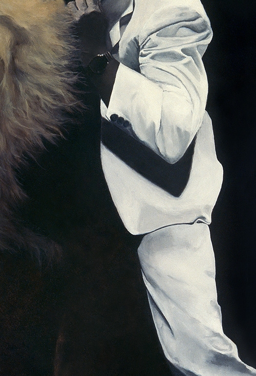 Lion with man (The couple show) (Detail)